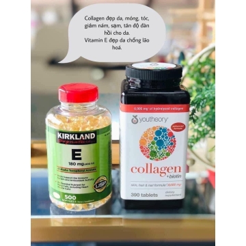 Viên Uống Vitamin E Mỹ 180mg (400IU) KIRKLAND (H/500v)