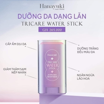 Thanh Lăn Dưỡng Da Hanayuki Tricare Water (20g)