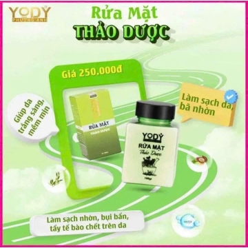 Bột Rửa Mặt Thảo Dược YODY WHITE Phương Anh (100g)