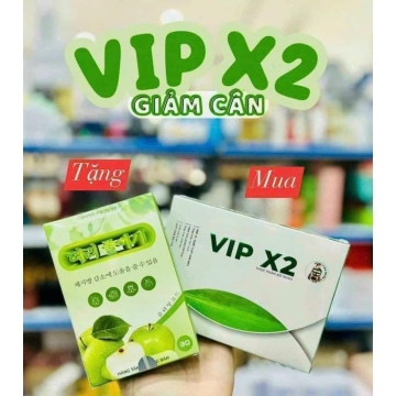 Viên Uống Giảm Cân VIP X2 Tiến Hạnh (Hộp 30v)