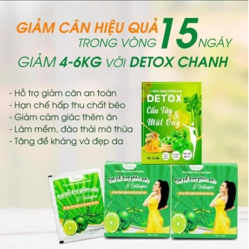 Trà Giảm Cân Detox Chanh N-Collagen (H/15)