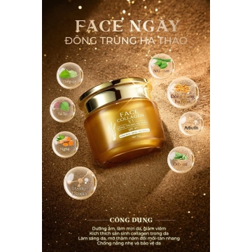 Kem Face Ngày Collagen X3 Đông Trùng Hạ Thảo (15g)