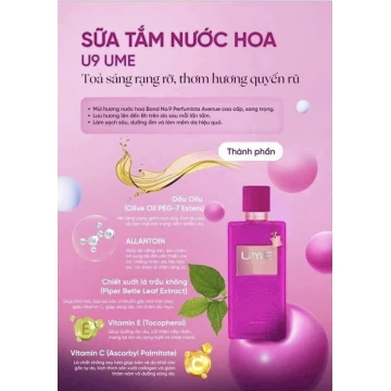 Sữa Tắm Nước Hoa Ngọc Trinh UME U9 (250ML)