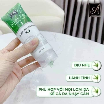 Sữa Rửa Mặt Trà Xanh X2 A Cosmetics (120g)
