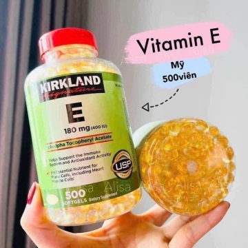 Viên Uống Vitamin E Mỹ 180mg (400IU) KIRKLAND (H/500v)