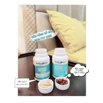 Viên Uống Bổ Não Ginkgo Biloba Healthy Care Úc (100v)