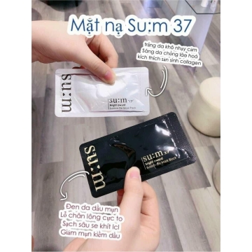 Mặt Nạ Thải Độc Sủi Bọt Hút Chì SU:M 37