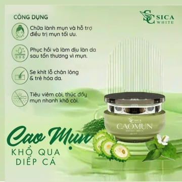 Cao Mụn Khổ Qua - Diếp Cá Sica White (15g)