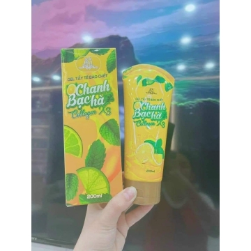 Gel Tẩy Tế Bào Chanh Bạc Hà Collagen X3 Đông Anh (200ML)