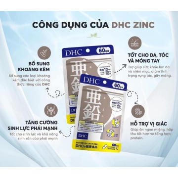 Viên Uống DHC Zinc Kẽm Nhật Bản (60v)