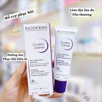 Kem Dưỡng Phục Hồi Bioderma Cicabio (Tím) 40ML