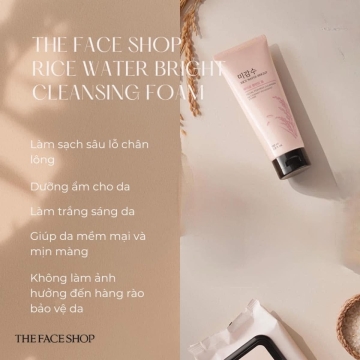 Sữa Rửa Mặt Gạo The Face Shop Hàn Quốc (150ml)