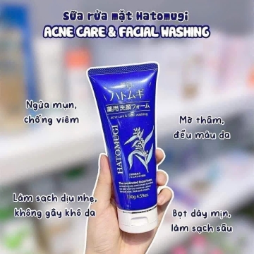 Sữa Rửa Mặt Ý Dĩ Hatomugi Nhật Bản (130g)