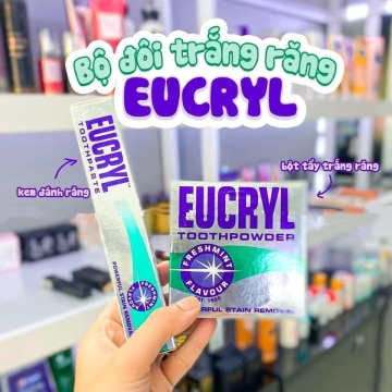Bột / Kem Trắng Răng EUCRYL Freshmint Flavour