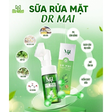 Sữa Rửa Mặt Trị Mụn DR.MAI (Mai Thảo Mộc) 100ML