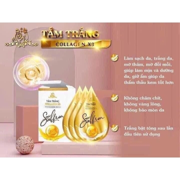 Tắm Trắng Collagen X3 Saffron Đông Anh (H/3 gói)