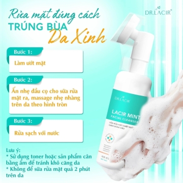 Sữa Rửa Mặt Sạch Sâu DR.LACIR Mẫu Mới (150ML)