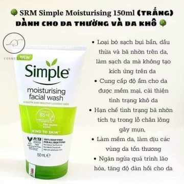 Sữa Rửa Mặt Simple UK (150ML)