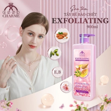Sữa Tắm TTBC Trắng Da EXFOLIATING CHARME (900ML)