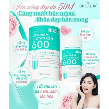 Viên Uống Mờ Nám Glutathione 600mg DR.LACIR (H/30v)
