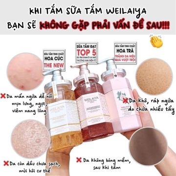 Sữa Tắm Cúc Vạn Thọ Weilaiya (450ML)