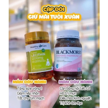 Viên Mầm Đậu Nành Lecithin 1200mg Healthy Care (100v)