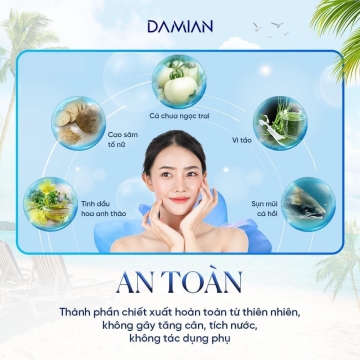 Viên Uống Mờ Thâm Nám - Trắng Da DAMIAN (H/30v)