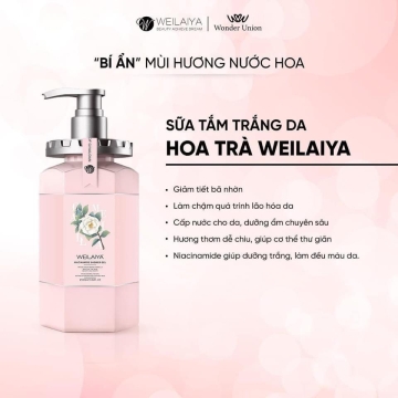 Sữa Tắm Hoa Hồng / Hoa Trà  Weilaiya (450ML)