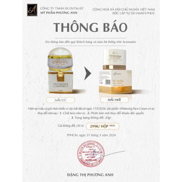 Kem Face Pháp Whitening A Cosmetics (20g)