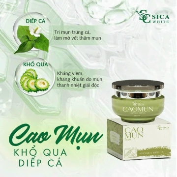 Cao Mụn Khổ Qua - Diếp Cá Sica White (15g)