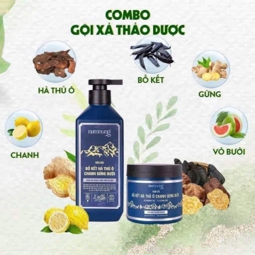 Cặp Dầu Gội & Xả Thảo Dược NamNung (Phiên Bản Mới) 500ML