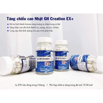 Viên Uống Tăng Chiều Cao GH Creation EX+ Nhật (H/270v)