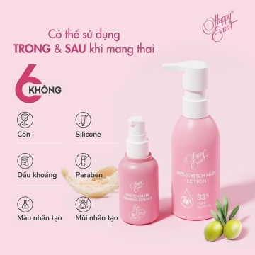 Sữa Dưỡng Ẩm Ngừa Rạn Da Happy Event (125g)