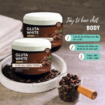 Tẩy Tế Bào Chết Body Cà Phê GLUTA WHITE Thailand (600g)