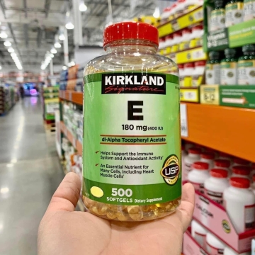 Viên Uống Vitamin E Mỹ 180mg (400IU) KIRKLAND (H/500v)