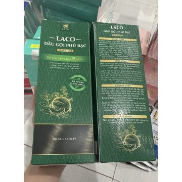 DẦU GỘI PHỦ BẠC LACO - TÓC ĐEN TỰ NHIÊN - AN TOÀN CHO MỌI LỨA TUỔI