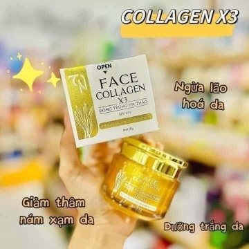 Kem Face Ngày Collagen X3 Đông Trùng Hạ Thảo (15g)
