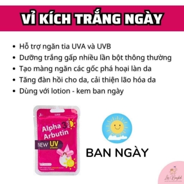 Viên Kích Trắng Alpha Arbutin 3 Plus+ Thái (H/10v)