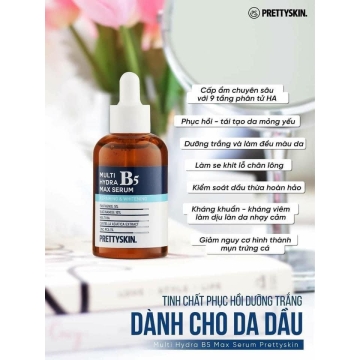 Serum Phục Hồi B5 Prettyskin 50ML (Da Dầu Mụn)