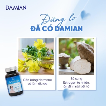 Viên Uống Mờ Thâm Nám - Trắng Da DAMIAN (H/30v)