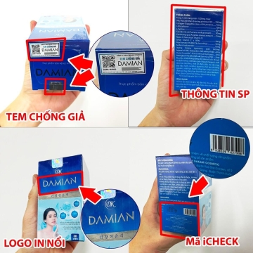 Viên Uống Mờ Thâm Nám - Trắng Da DAMIAN (H/30v)