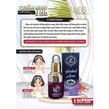 Serum Mụn Herbal Acne 12h Huỳnh Đỗ (20ML)