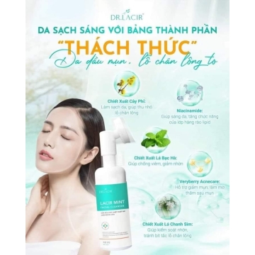 Sữa Rửa Mặt Sạch Sâu DR.LACIR Mẫu Mới (150ML)