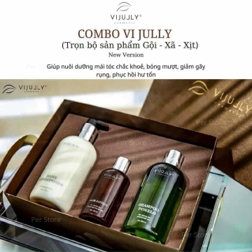 Combo Gội - Xả - Xịt Dưỡng Kích Thích MọcTóc VIJULLY